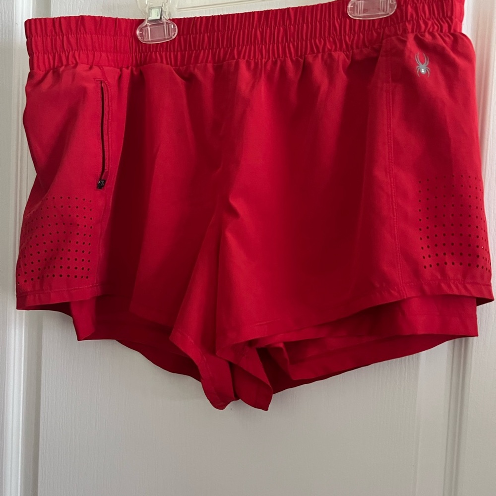Spyder Women's Red Running Shorts